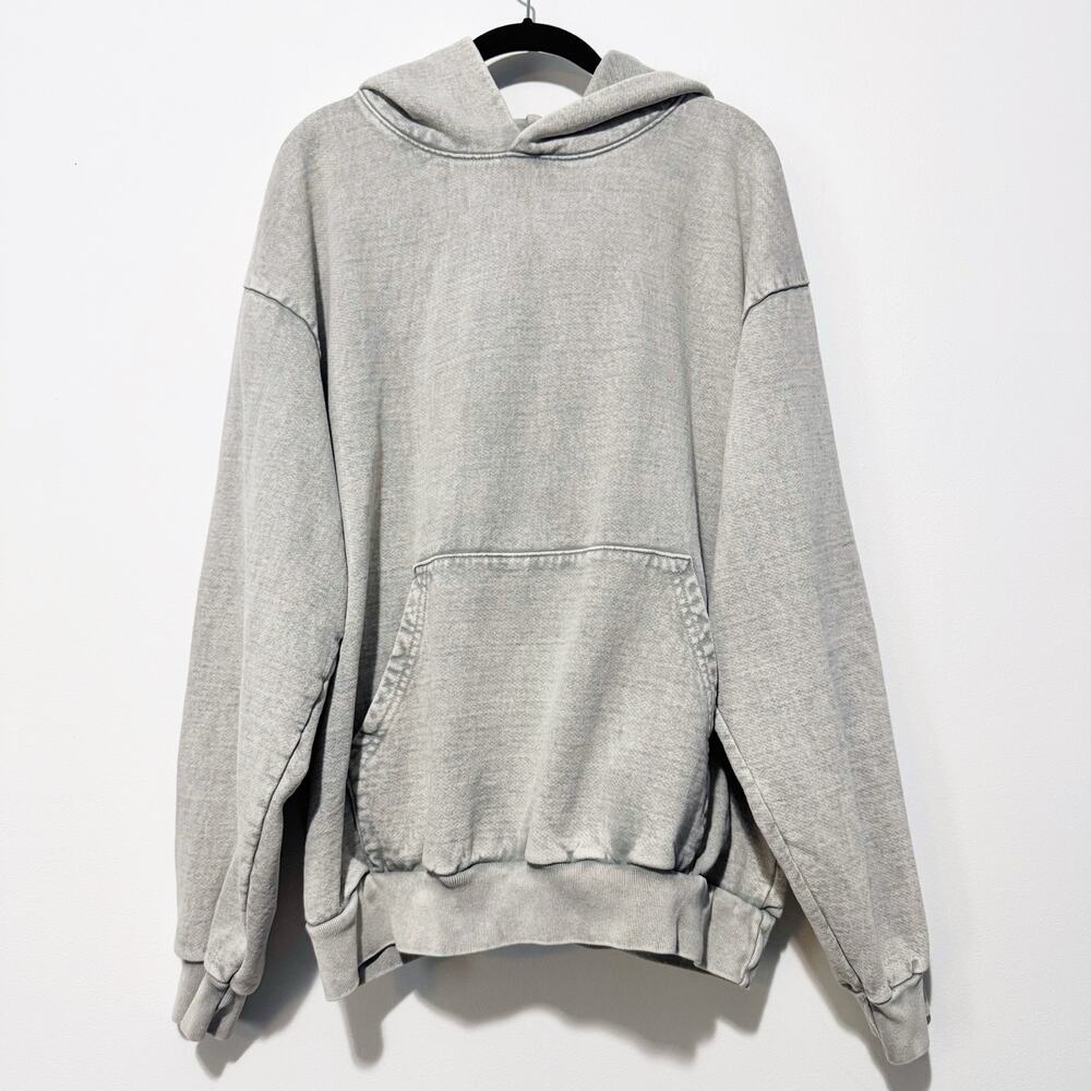 Los Angeles Apparel 14oz Heavy Fleece Hoodie XL Gray USA Made Oversized Cotton